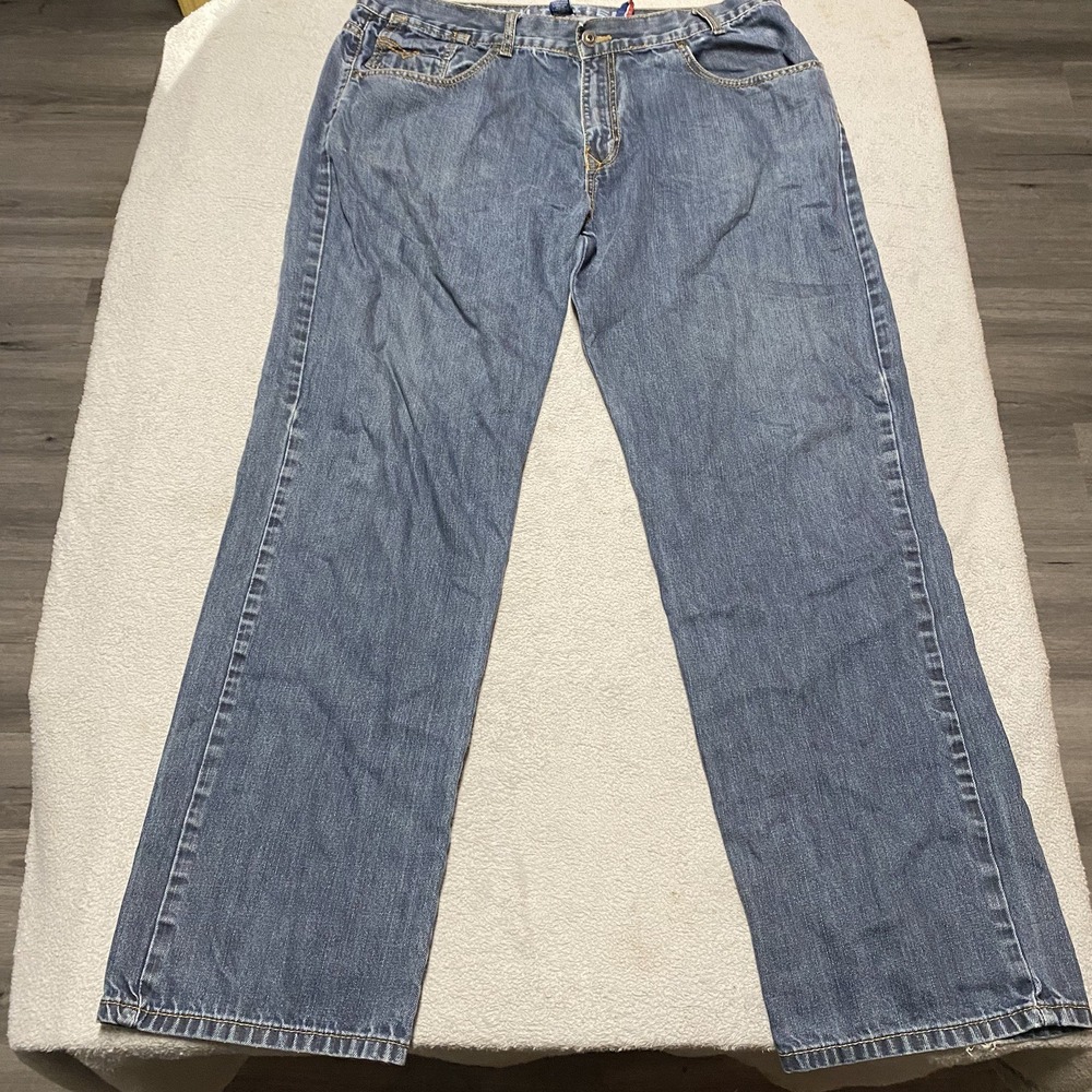 Ecko Unltd Jeans Mens 38x32 Denim Wide Leg Baggy Y2K Skate Hip Hop